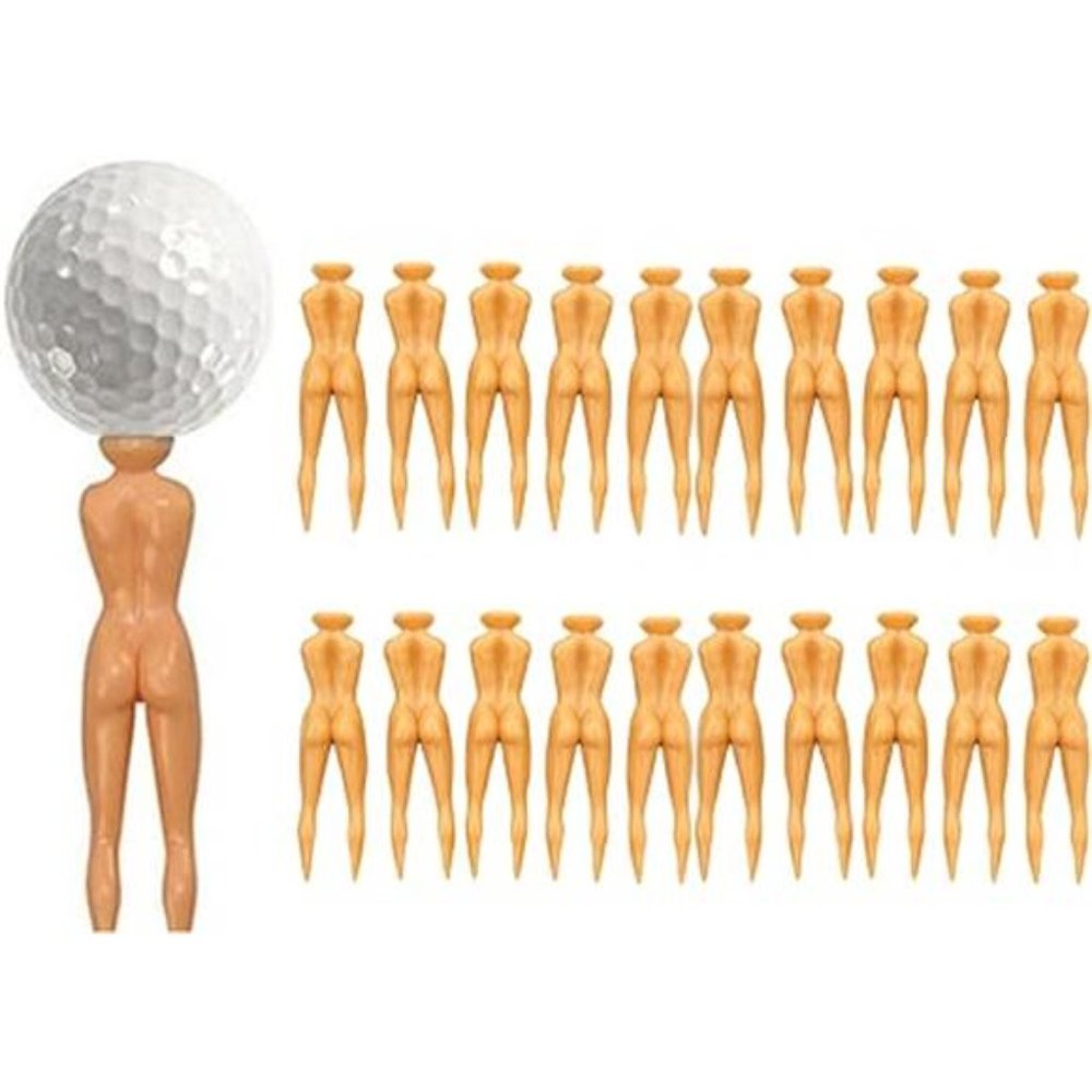 Golf Tees 3" Nude Woman Plastic Golf Tees, Golf Sexy Girl Lady Tees Holder
